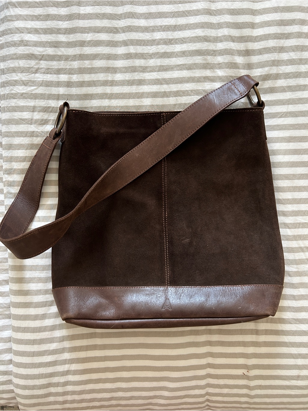 Able Talia Tote | Chocolate Brown Slouchy Suede Shoulder Bag